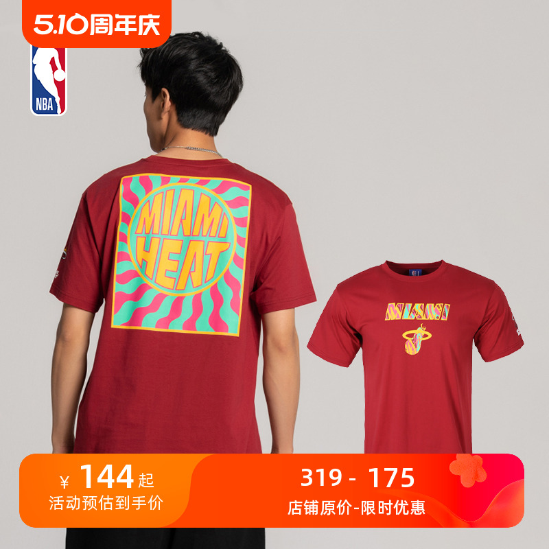 NBA热火队霓虹派对圆领短袖