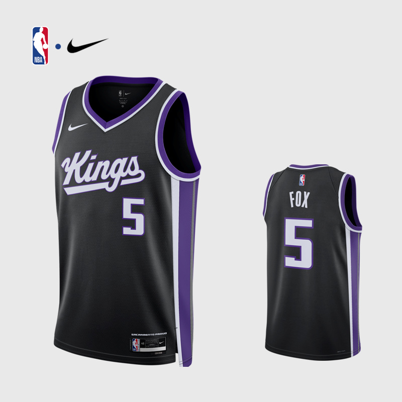 NBA国王队福克斯背心SW版球衣
