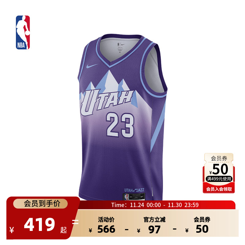 NBA-Nike劳里马尔卡宁SW版球衣