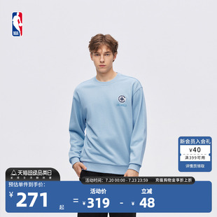 湖人男女同款 快船 NBA官方球场生活系列勇士 圆领卫衣 新品