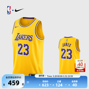 詹姆斯男SW版 Nike湖人 NBA官方正品 球衣背心篮球服 球星同款