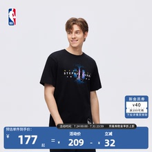 NBA库里纯棉夏新品球衣风短袖T恤2025库里4000记三分纪念