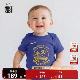 詹姆斯City系列婴幼儿宝宝爬服 NBA官方Nike婴童库里 新款