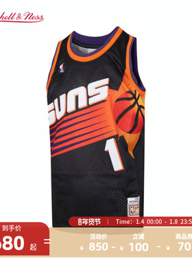 NBAMitchell&Ness NBA官方太阳/哈达威复古99-00赛季SW球衣运动男