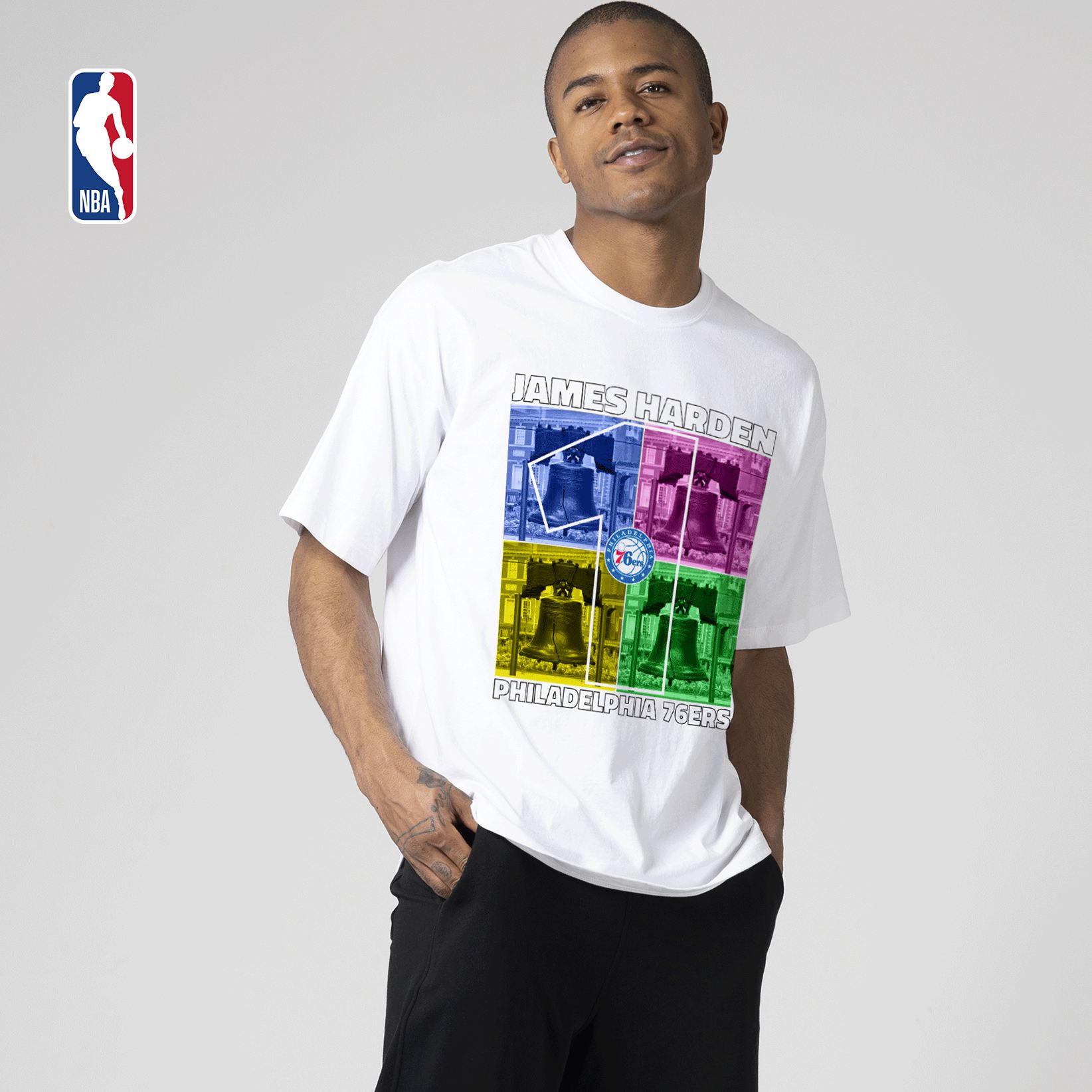 NBA76人队哈登流行系列短袖