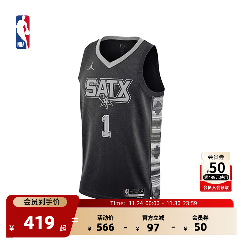 NBA-Nike维克托文班亚马SW球衣