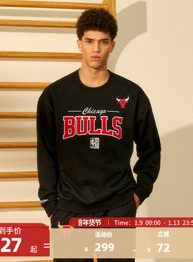 MITCHELL&NESS-NBA官方芝加哥公牛Lifestyle男女同款运动圆领卫衣