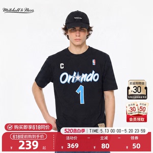NBA官方夏季复古短袖T恤男