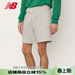 New Balance NB Teddy Made美产男裤宽松简约休闲短裤男MS21548