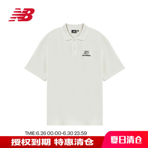NB男女休闲纯色简约翻领POLO衫