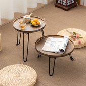 飘窗迷你茶几家用小桌子客厅沙发边几卧室榻榻米矮桌可折叠小圆桌