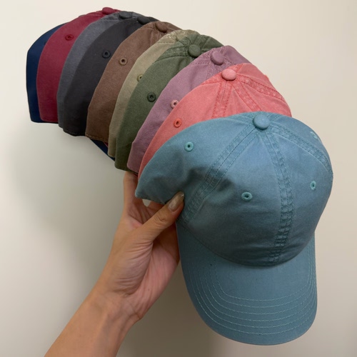 薄款 深顶大头显脸小 健身B入 纯色水洗软顶男女情侣棒球帽鸭舌帽