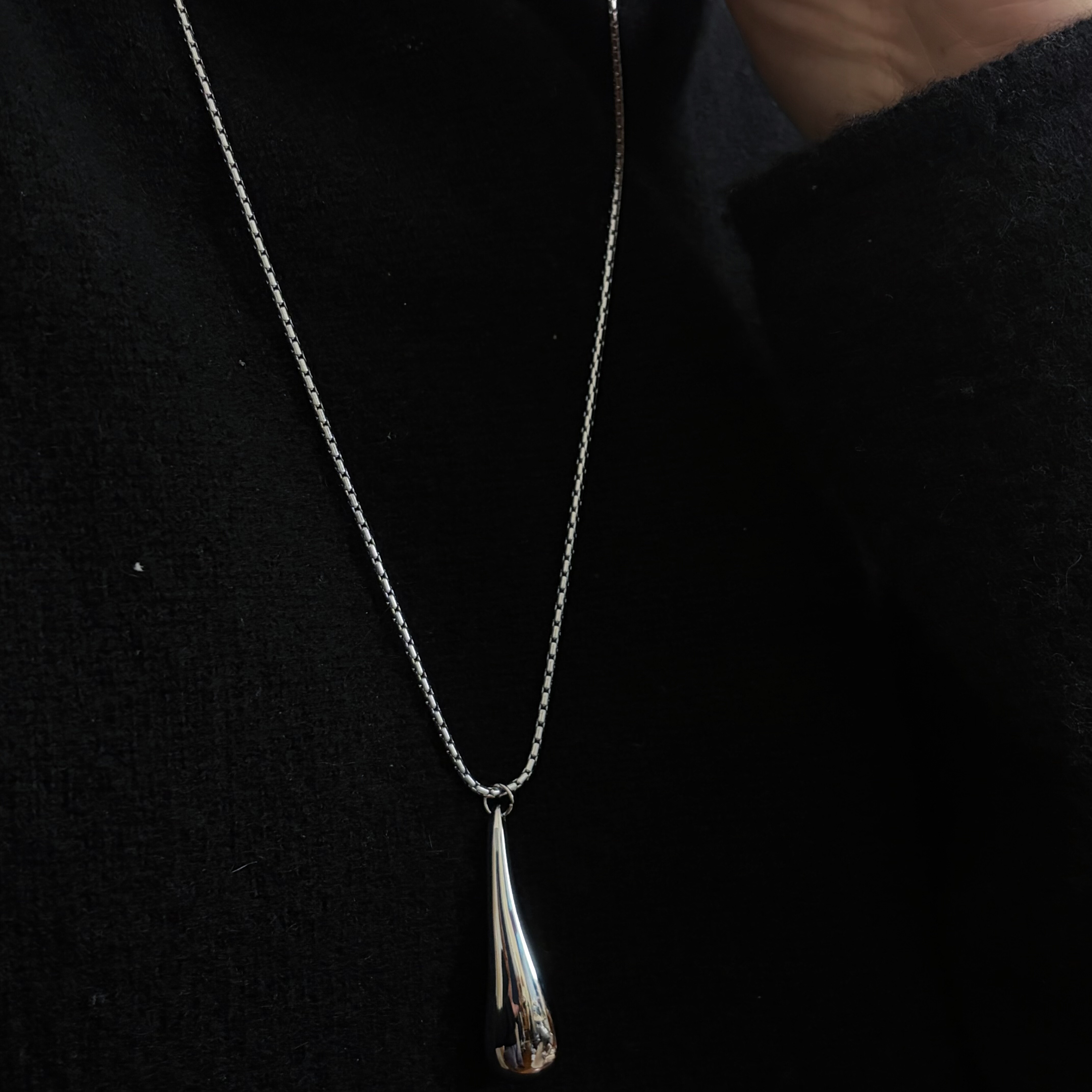 734钛钢水滴不掉色项链女ins小众设计通勤百搭质感蛇骨链毛衣链,饰品/流行首饰/时尚饰品新,项链,淘宝优惠券,粉丝福利购,淘宝优惠卷