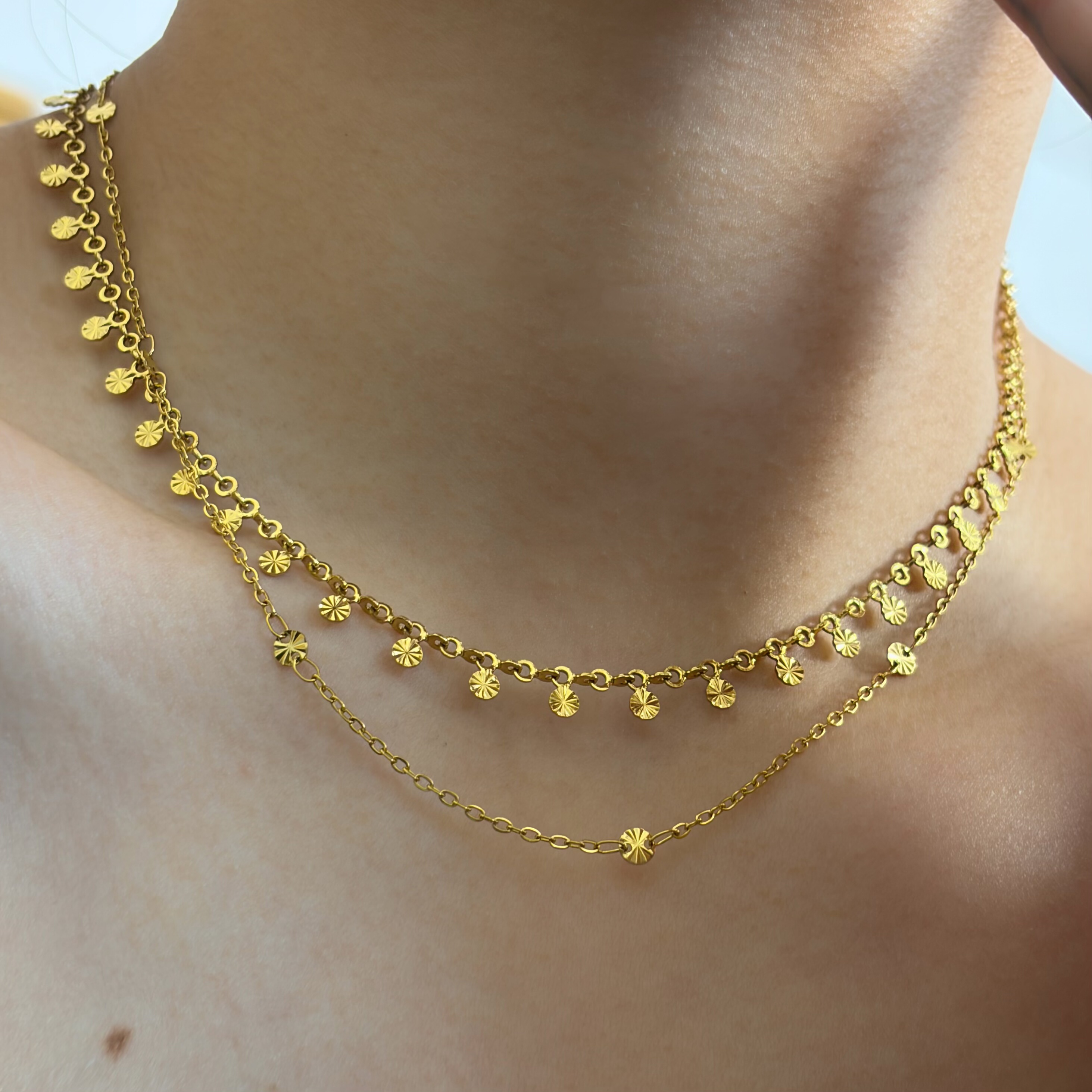 734钛钢亮片流苏锁骨链精致百搭欧美复古法式风格锁骨链,饰品/流行首饰/时尚饰品新,项链,淘宝优惠券,粉丝福利购,淘宝优惠卷