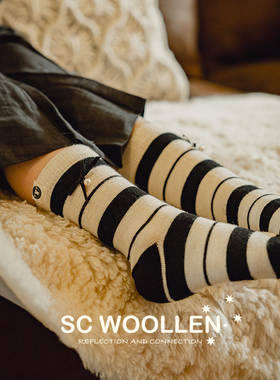 现货澳洲 SC AW25新款女童成人百搭舒适羊毛亲子袜 羊毛袜子礼盒