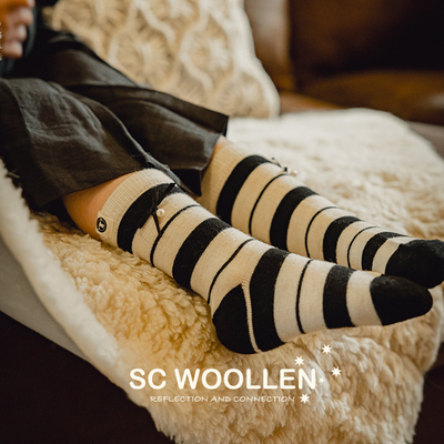 现货澳洲 SC AW25新款女童成人百搭舒适羊毛亲子袜 羊毛袜子礼盒