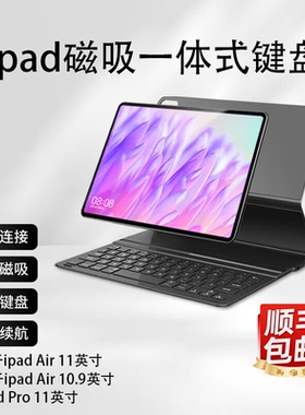 爱魔适配苹果ipad pro11寸一体式磁吸键盘 air4567超薄两面保护套
