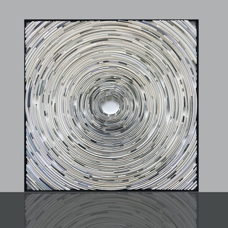 现代轻奢立体手工卡纸实物画玄关挂画别墅酒店客厅走廊装饰画 - 封面