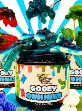美国直邮 Gooey Gummies网红同款湿酸软糖 胶粘软糖 美国酸糖零食