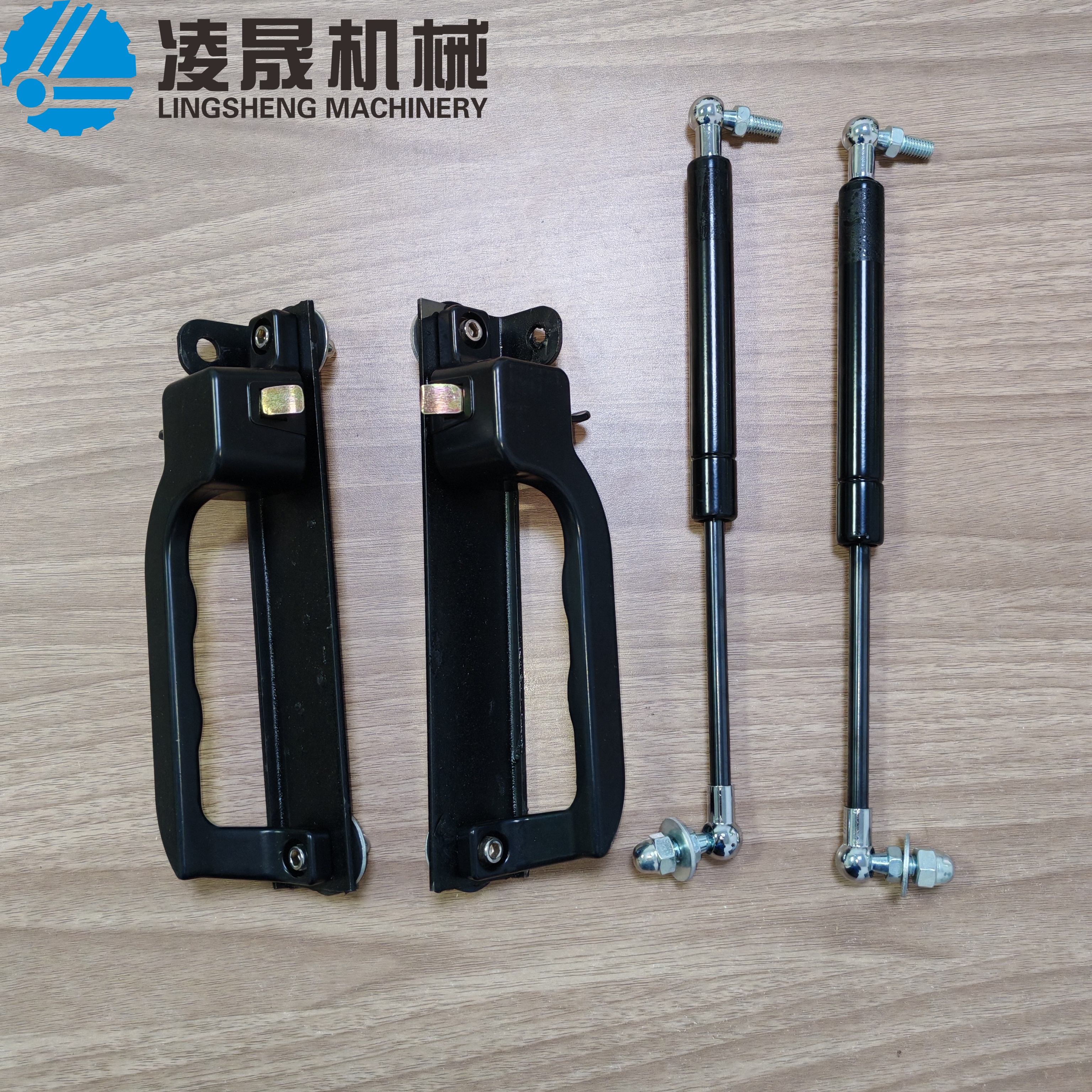 塔吊司机室挡风玻璃把手锁CP6塔机驾驶室玻璃气压撑杆CM6玻璃铰链