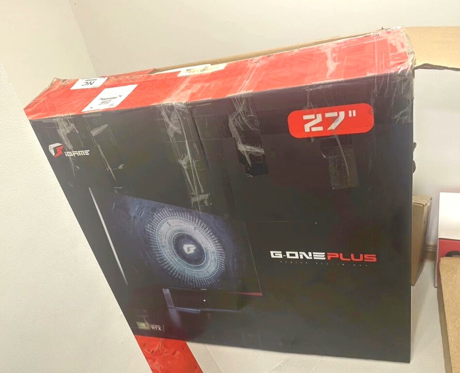 27 寸七彩虹G-ONE PLUS一体机包装箱纸箱空箱外箱盒子泡沫原装图片