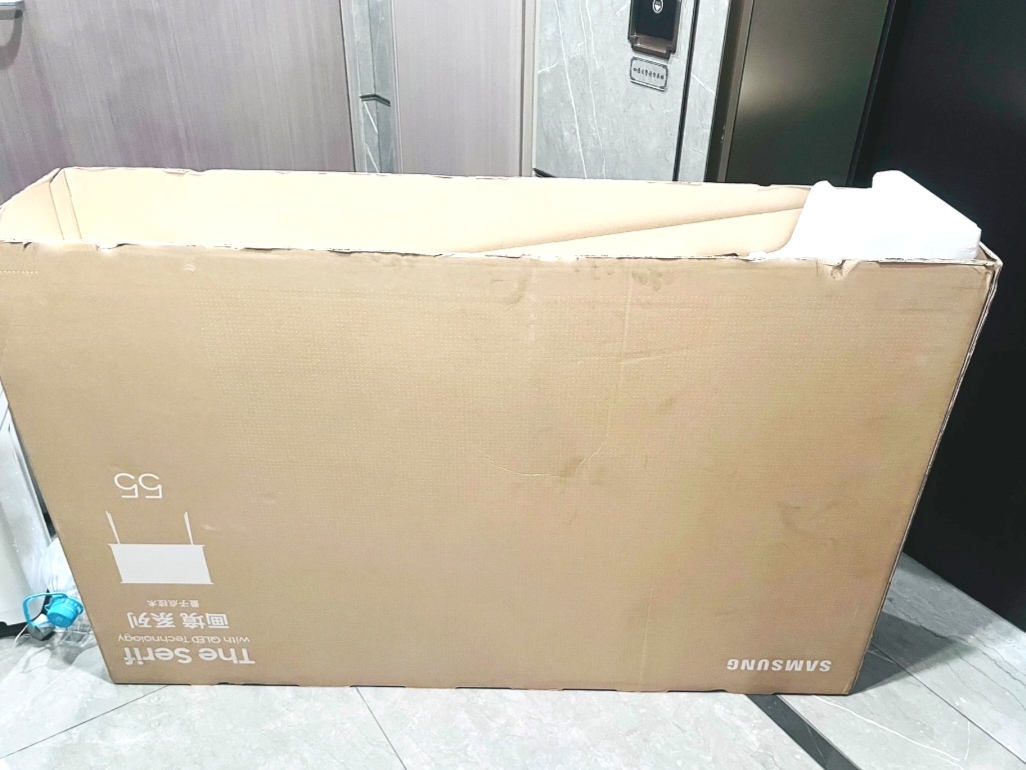 55寸三星画境55LS01C电视机55LS01D包装箱外纸箱空箱盒子55LS01A