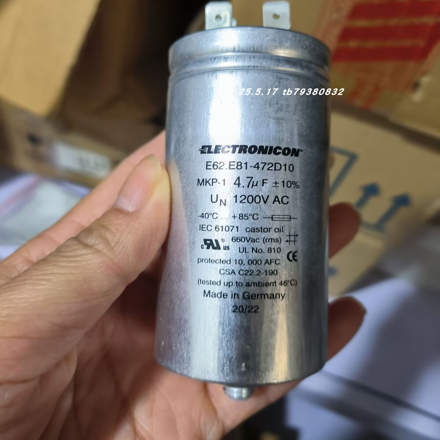 ELECTRONICON电容E62.E81-472D10