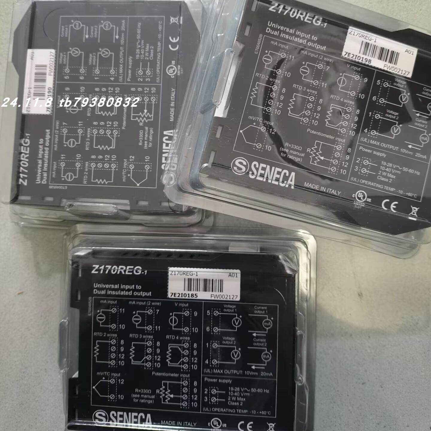 全新正品SENECA Z170 REG-1信号隔离器 K109PT变送器