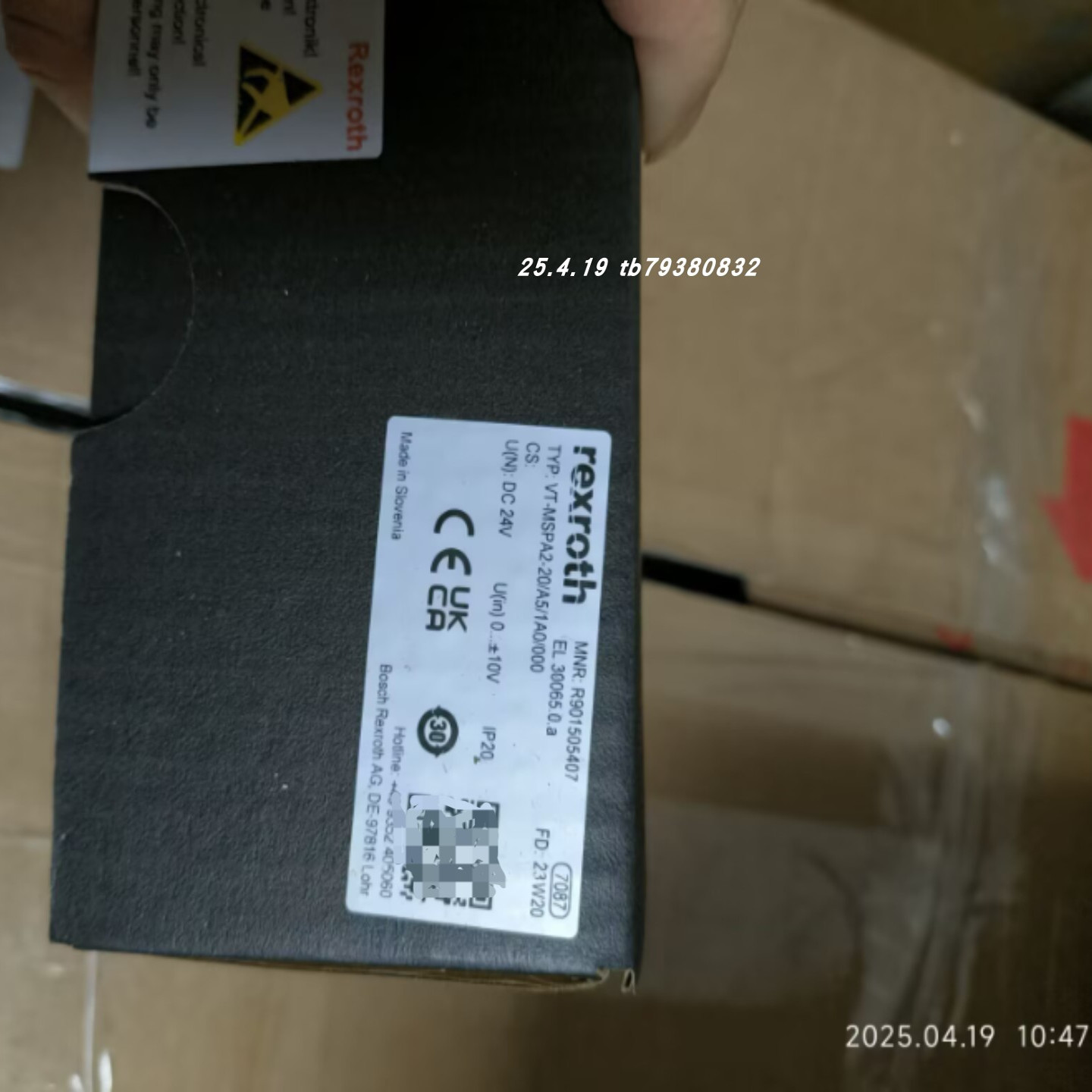 Rexroth  VT-MSPA2-20/A5/1A0/000 R901505407放大器