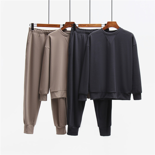 玻尿酸德绒睡衣女情侣加绒加厚可外穿保暖家居服长袖套装男秋冬季