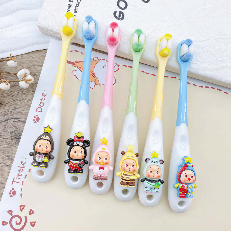 儿童宝宝幼儿2-12岁星星人泡泡玛特卡通可爱护齿乳牙训练软毛牙刷,婴童洗护,乳牙刷/训练牙刷/护齿牙刷,淘宝优惠券,粉丝福利购,淘宝优惠卷