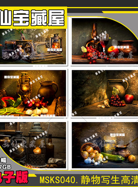 MSKS40.静物写生照片油画系列合集高清电子版景物绘画素材临摹图