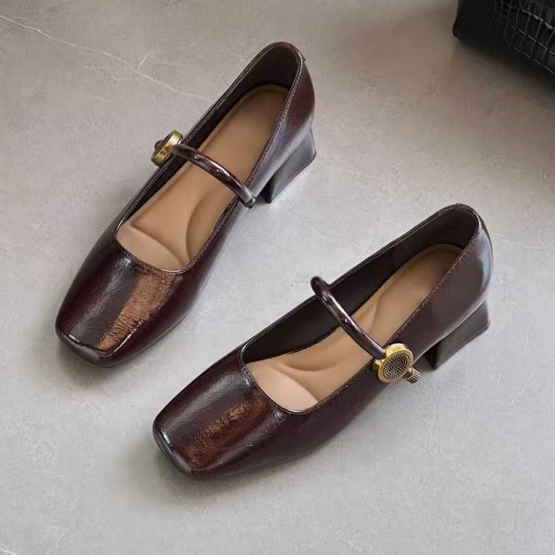 83法式复古玛丽珍鞋女2026年春季新款漆皮粗跟方头一字扣浅口单鞋,女鞋,玛丽珍鞋,淘宝优惠券,粉丝福利购,淘宝优惠卷