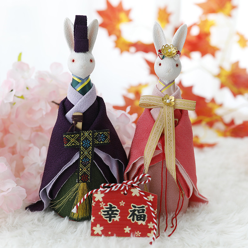 结婚礼物婚礼情侣音乐摆件日本和风兔天生一对床头娃娃送闺蜜姐姐在类目 家居饰品, 摆件中 - 来自Buy2taobao.com提供专业的淘宝代购服务