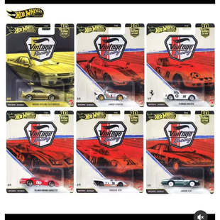 风火轮汽车文化VP复古现代经典登山拉利铁底胶胎合金车模FPY86