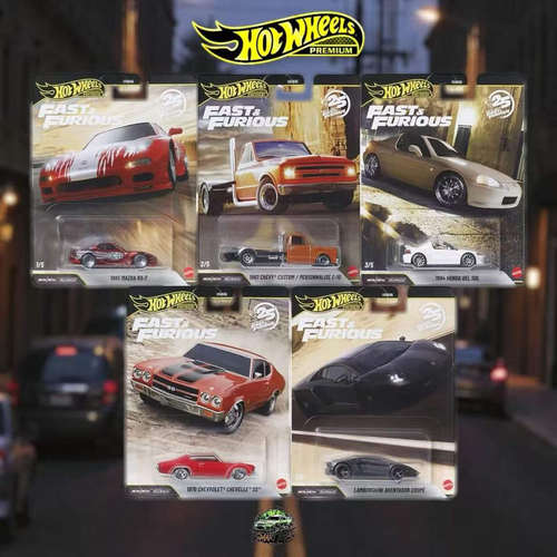 风火轮速度与激情套装道黑兰博基尼隐藏马自达RX7铁底胶胎HNW46