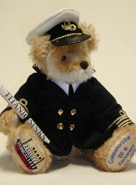 德国正品 Hermann Spielwaren赫曼史密斯船长泰迪熊 限量款订