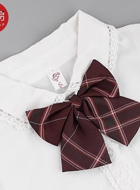 领结A1pq801-蝴蝶结制服蓝色系格子纹学院风装饰纯色领结校园女