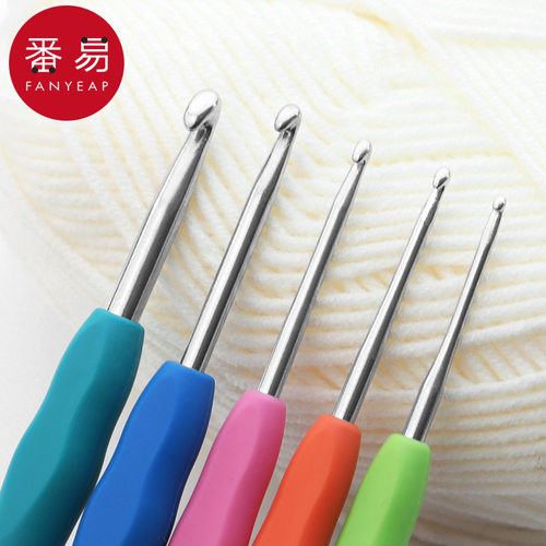 钩针A1pq801-手工编织材料包毛线软柄毛衣玩偶包斜挎包勾针便