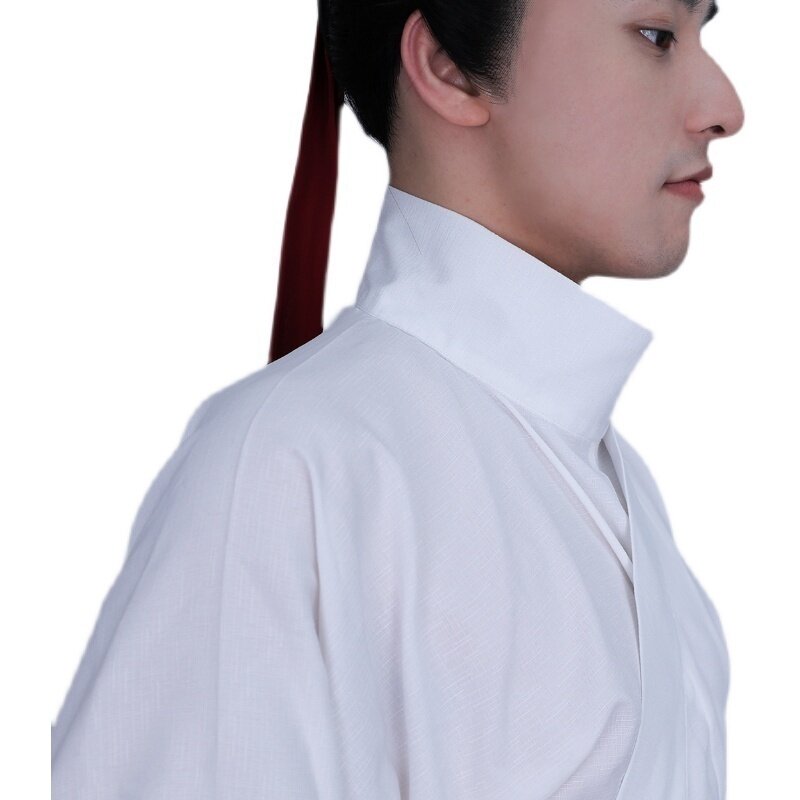 琉鱼汉服春秋款汉服中衣中裤男女白色曲交领明制打底内搭套装,女装/女士精品,汉服套装,淘宝优惠券,粉丝福利购,淘宝优惠卷