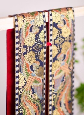 琉鱼汉服 原创满地金霞帔汉婚花嫁婚服霞帔可配大衫圆领袍仿妆花