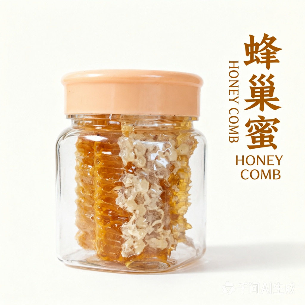 蜂巢蜜嚼着吃小包装纯正蜂蜜块