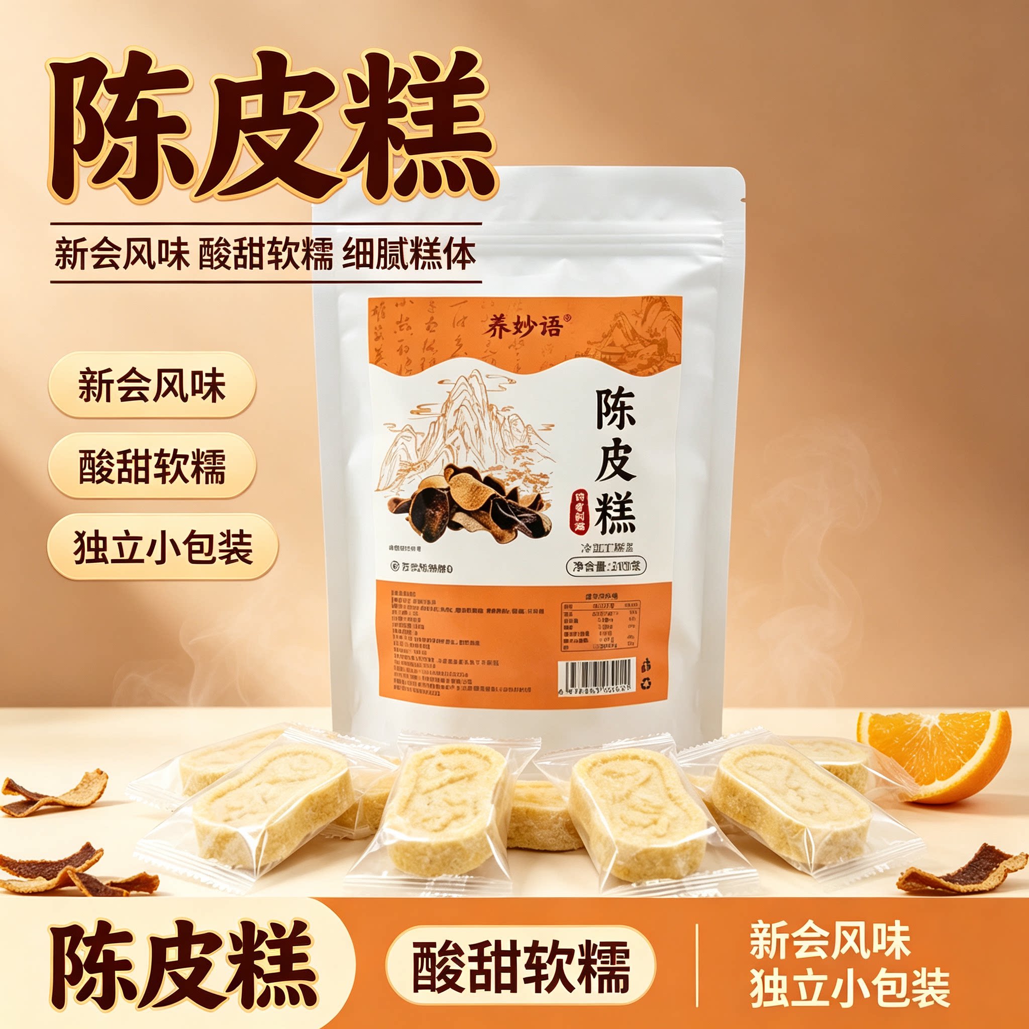 陈皮糕养妙语独立装冷加工糕点