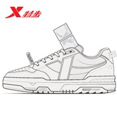 小白鞋 特步STEP 974218310054 2026夏新款 舒适透气休闲鞋 1板鞋 女鞋