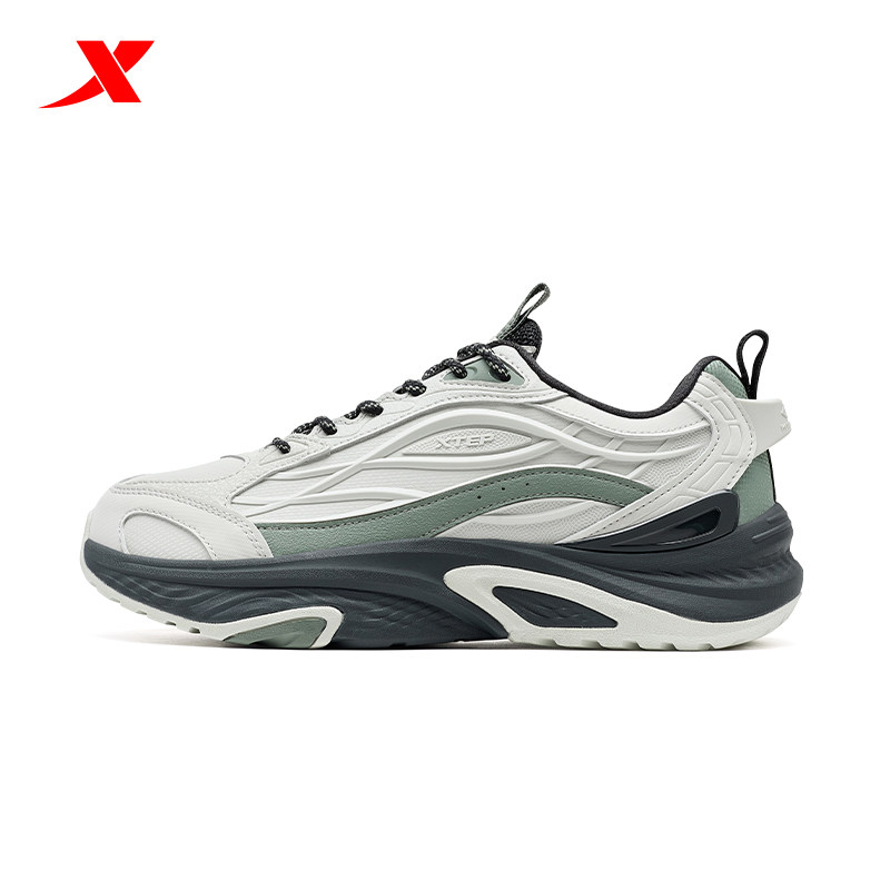 特步男鞋弥繁休闲运动鞋2026春季新款复古防滑耐磨老爹鞋运动鞋子