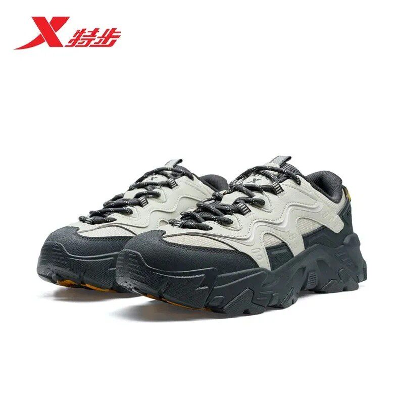 特步男鞋赤壁5.0休闲运动鞋2025冬季防滑耐磨老爹鞋975419320008