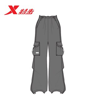 特步女裤运动裤2026夏季薄款工装裤宽松透气休闲长裤974228560135