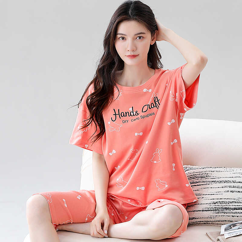 芬腾清女纯棉可外穿家居服
