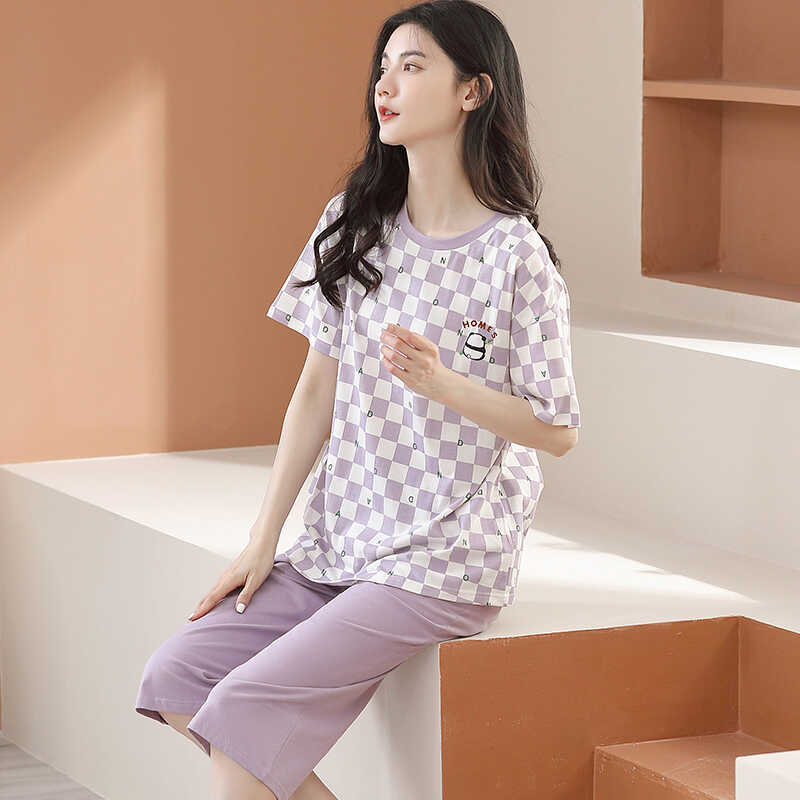 芬腾清女纯棉可外穿家居服