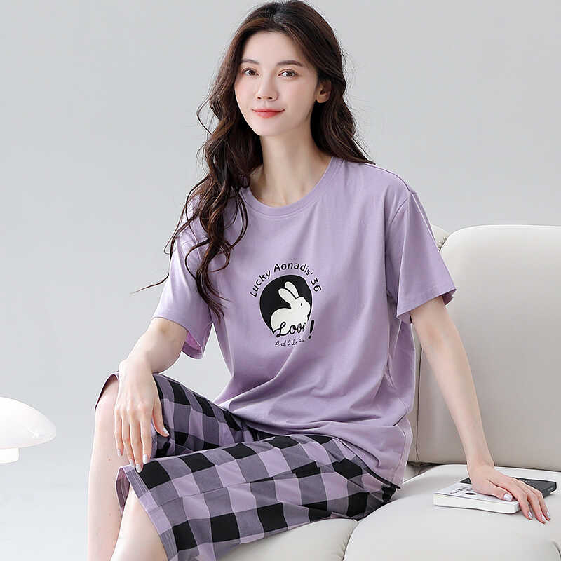 芬腾清女纯棉可外穿家居服